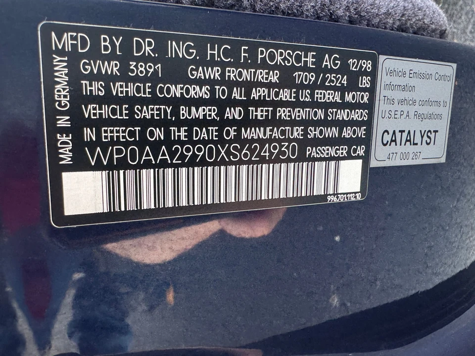 1999 Porsche 996 Carrera - Image 18 of 21