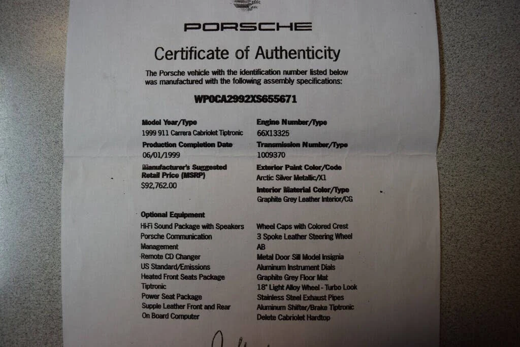 1999 Porsche 996 Carrera - Image 7 of 7