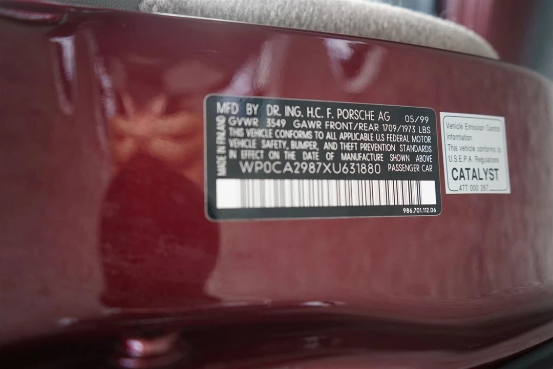 1999 Porsche 986 Boxster - Image 7 of 12