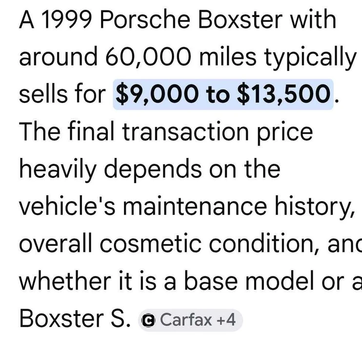 1999 Porsche 986 Boxster - Image 8 of 10