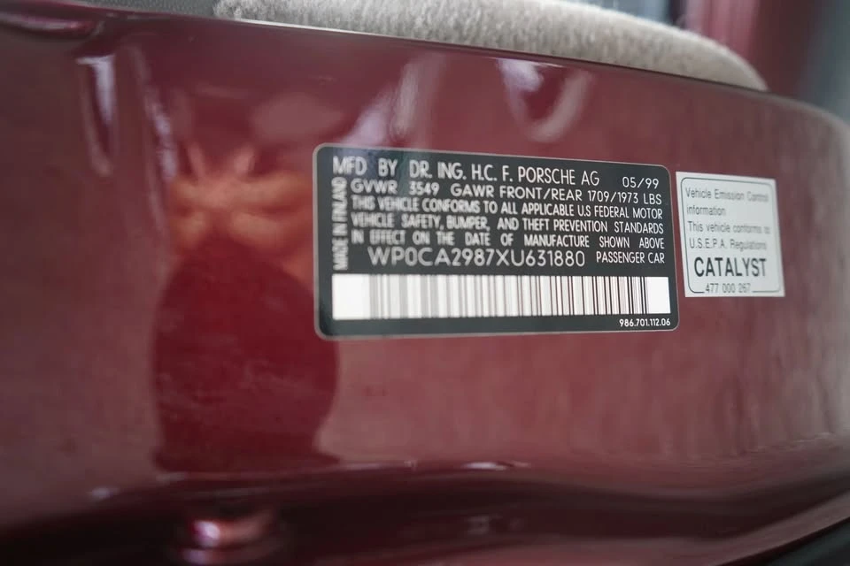 1999 Porsche 986 Boxster - Image 10 of 19
