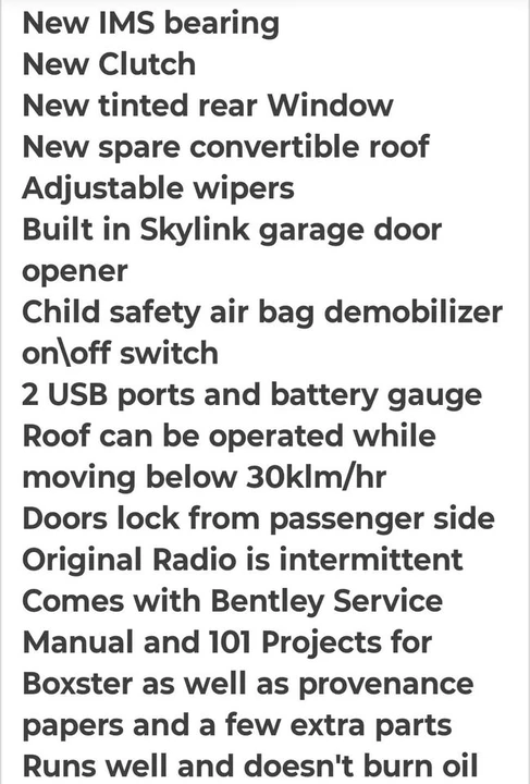 1999 Porsche 986 Boxster - Image 17 of 17