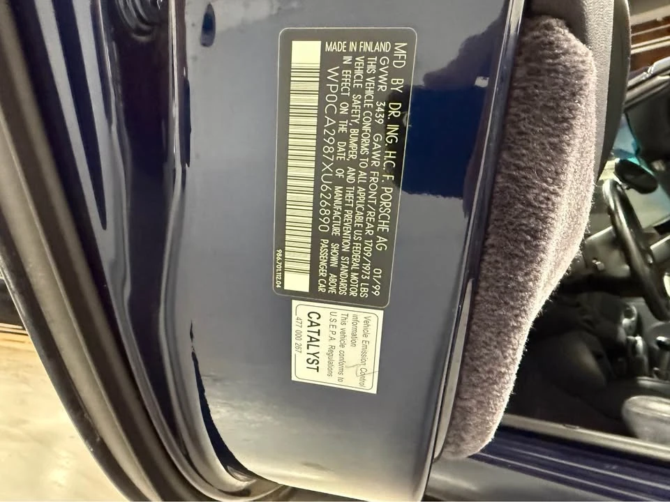 1999 Porsche 986 Boxster - Image 11 of 13