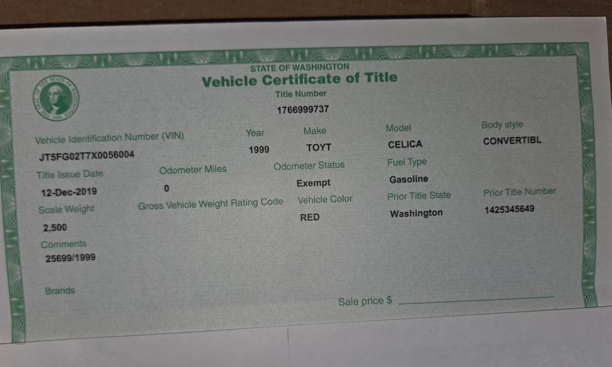 1999 Toyota Celica 6th Gen - Image 14 of 15