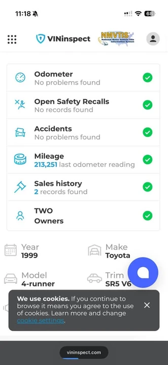 1999 Toyota 4Runner 3rd Gen - Image 15 of 15