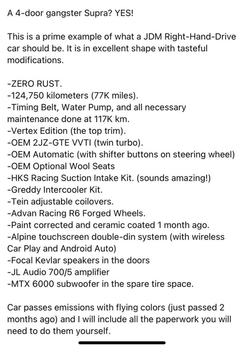 1999 Toyota Aristo - Image 6 of 7