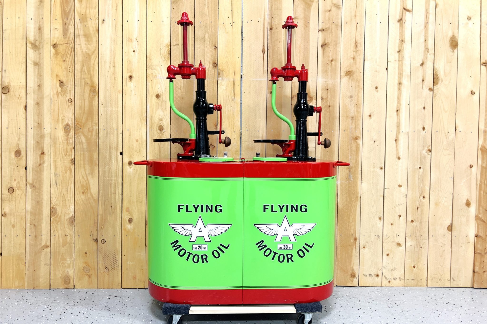 Flying A-Branded Tokheim Double Oil Tank