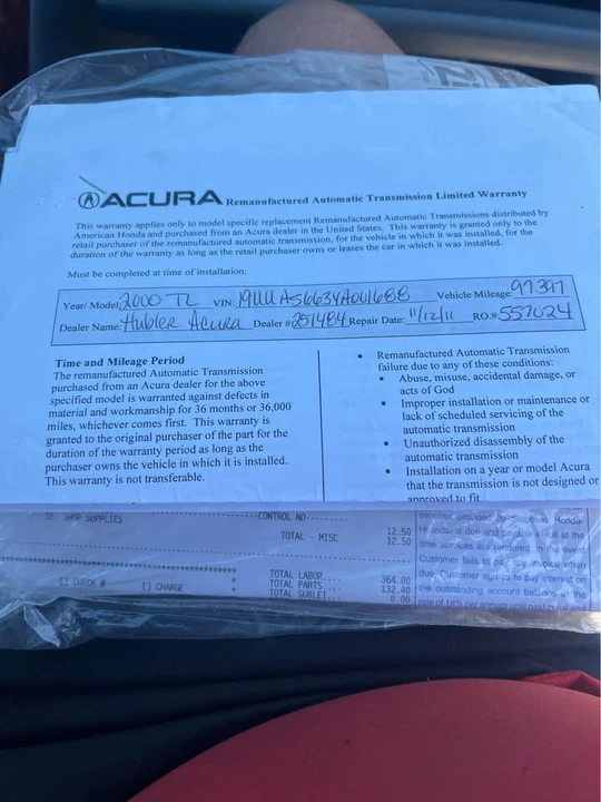 2000 Acura TL 2nd Gen - Image 9 of 9