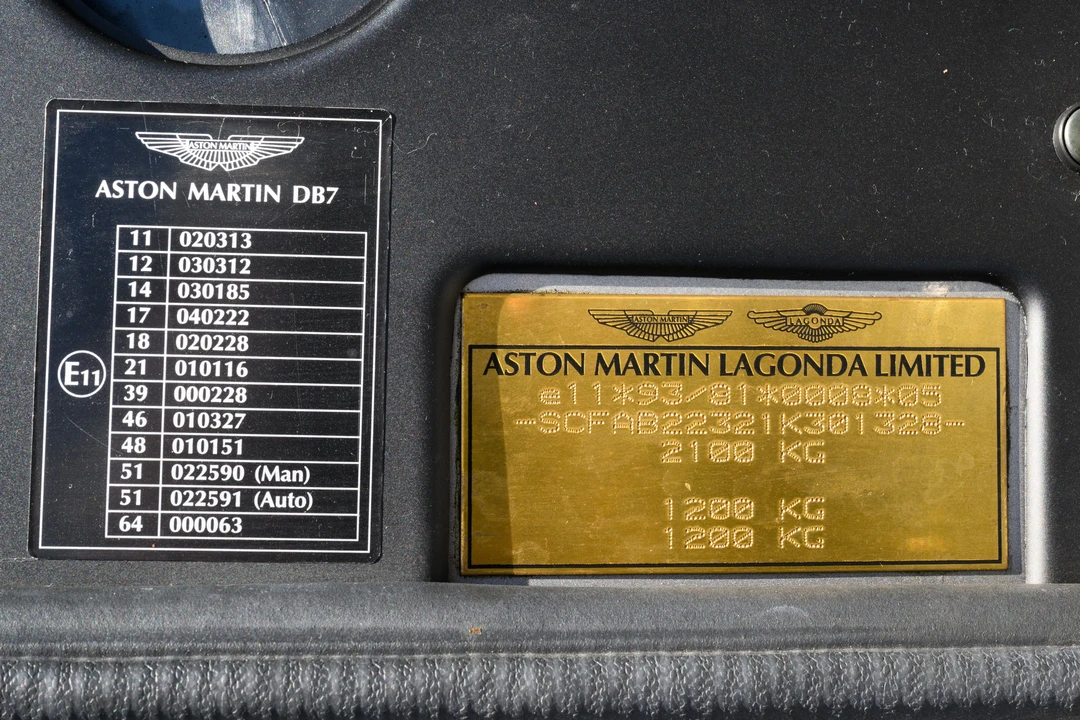 2000 Aston Martin DB7 Vantage - Image 23 of 31