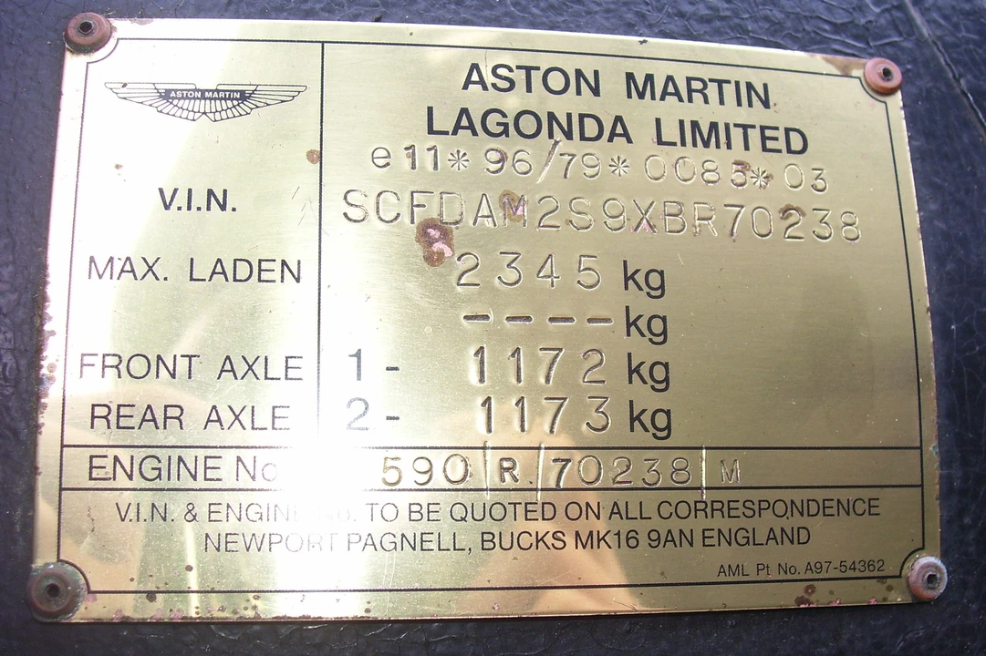 2000 Aston Martin Vantage (1993-2000) - Image 4 of 6