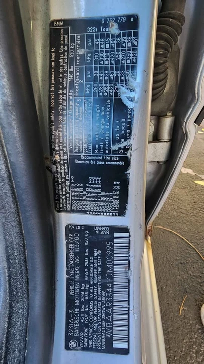 2000 BMW E46 3 Series - Image 12 of 14