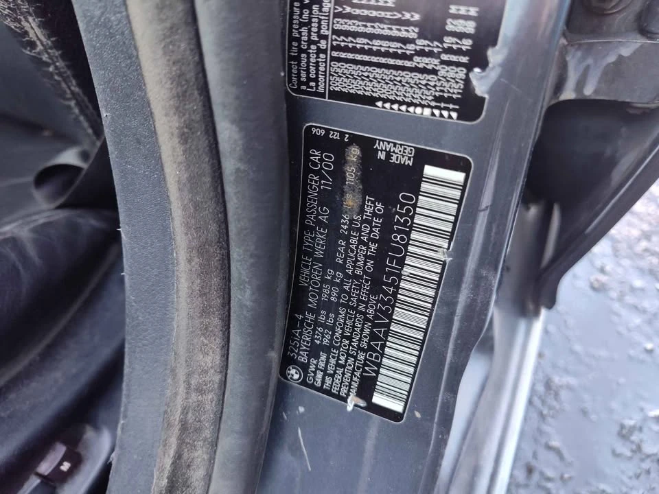 2000 BMW E46 3 Series - Image 11 of 11