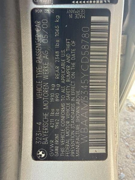 2000 BMW E46 3 Series - Image 14 of 19
