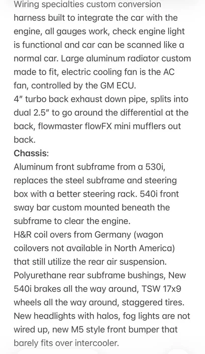 2000 BMW E39 540i - Image 17 of 18