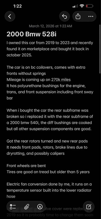 2000 BMW E39 5 Series - Image 9 of 12