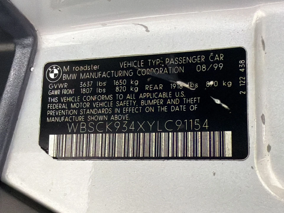 2000 BMW Z3 Roadster - Image 20 of 26