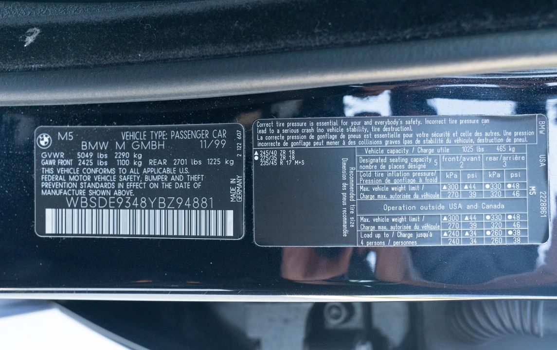 2000 BMW E39 M5 - Image 24 of 27