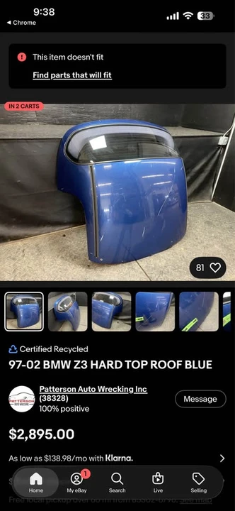 2000 BMW Z3 Roadster - Image 14 of 14
