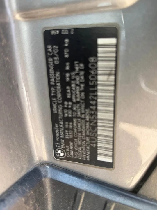 2000 BMW Z3 Roadster - Image 10 of 12