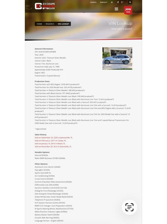 2000 BMW Z3 Coupe - Image 19 of 20