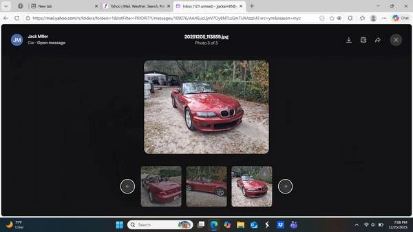 2000 BMW Z3 Roadster - Image 3 of 3