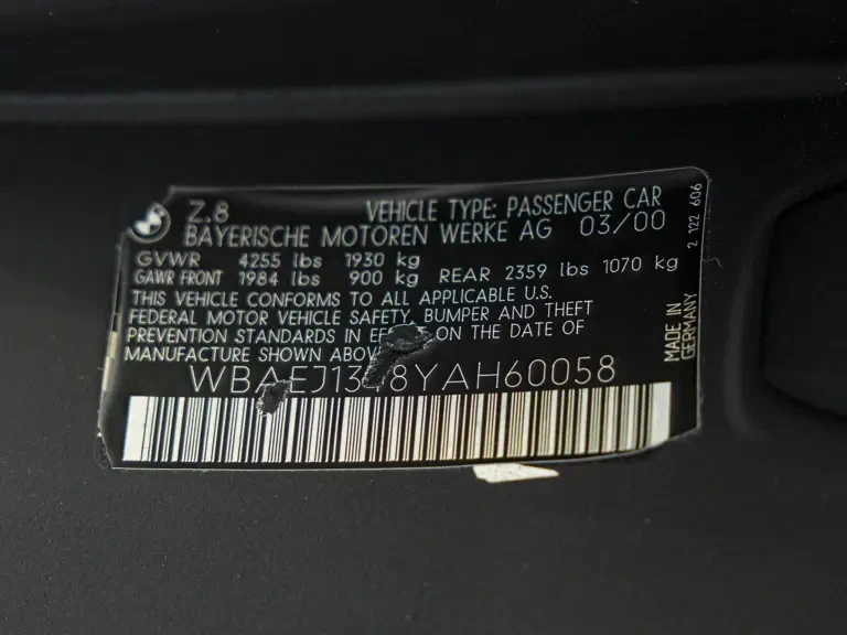 2000 BMW Z8 - Image 31 of 31