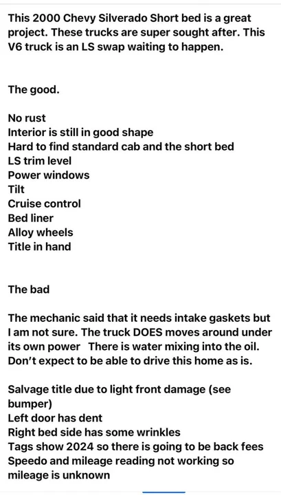 2000 Chevrolet Silverado 1st Gen - Image 10 of 10
