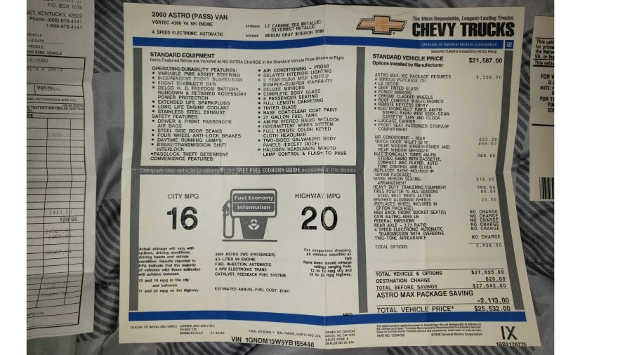 2000 Chevrolet Astro - Image 24 of 24