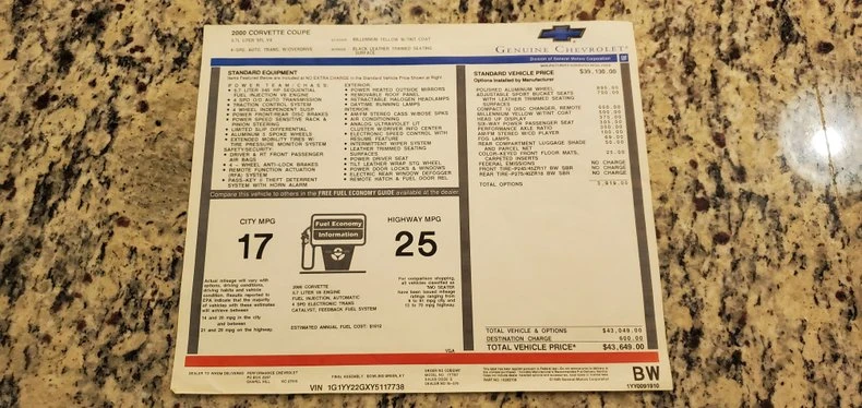 2000 Chevrolet Corvette C5 - Image 23 of 26