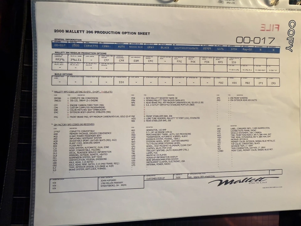 2000 Chevrolet Corvette - Image 23 of 24