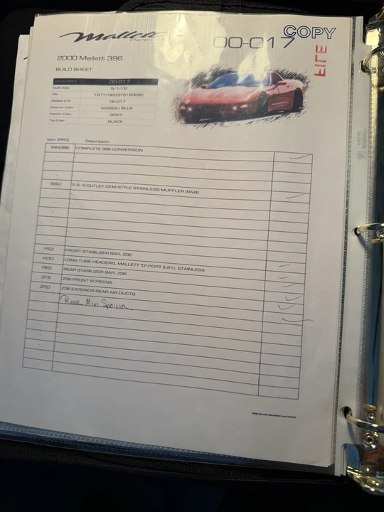 2000 Chevrolet Corvette - Image 9 of 24