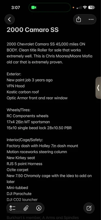 2000 Chevrolet Camaro SS 4th Gen - Image 17 of 19