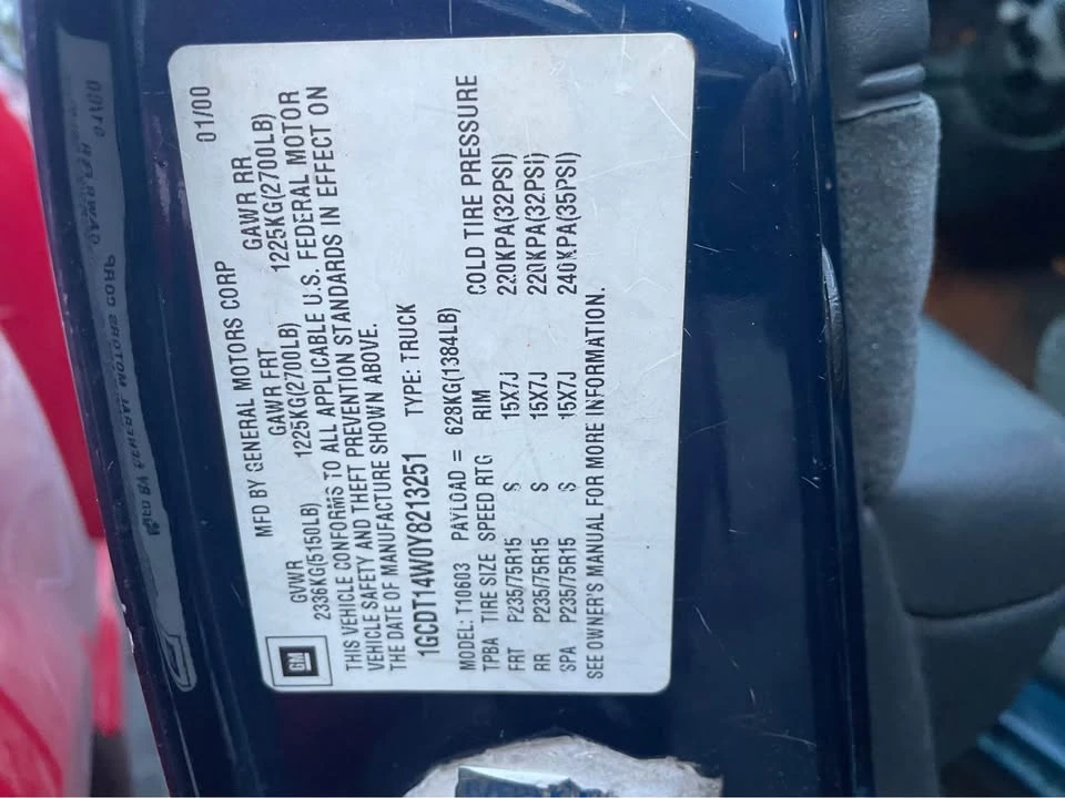 2000 Chevrolet S-10 - Image 16 of 16