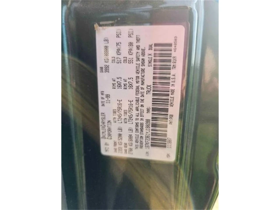 2000 Dodge Ram 2nd Gen - Image 12 of 21