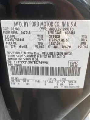 2000 Ford Super Duty 1st Gen - Image 20 of 20
