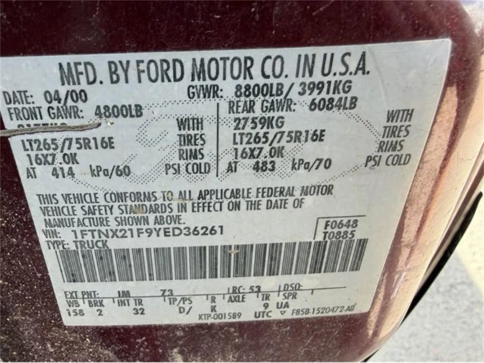 2000 Ford Super Duty 1st Gen - Image 13 of 19