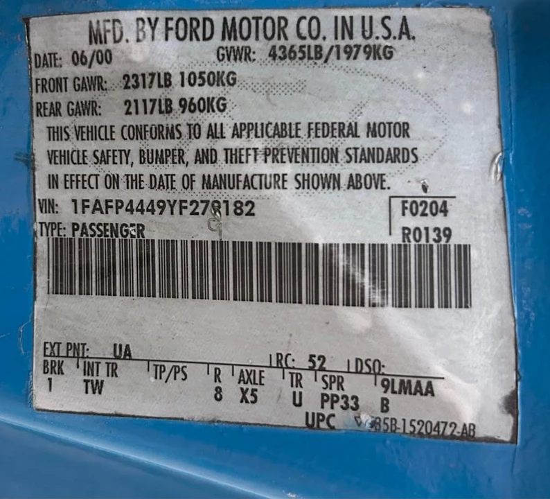 2000 Ford SN95 Mustang - Image 14 of 14