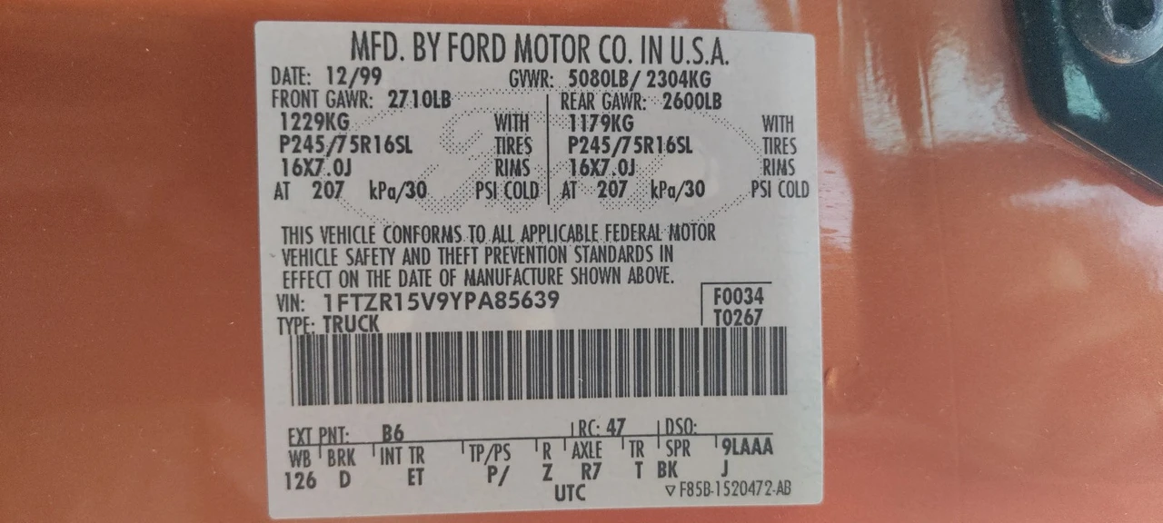 2000 Ford Ranger 2nd Gen - Image 6 of 21