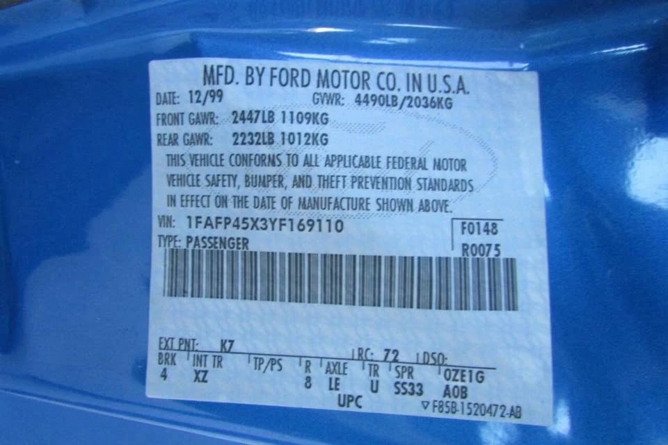 2000 Ford SN95 Mustang - Image 16 of 20