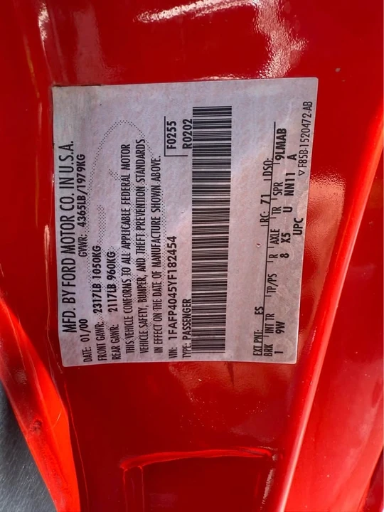 2000 Ford SN95 Mustang - Image 13 of 17