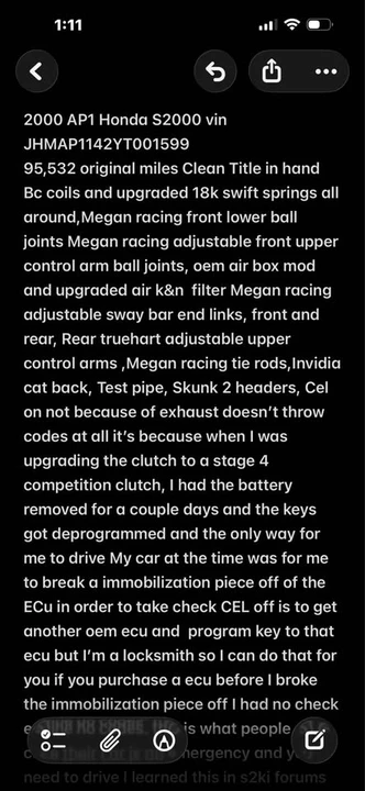 2000 Honda AP1 S2000 - Image 9 of 12