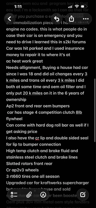 2000 Honda AP1 S2000 - Image 10 of 12