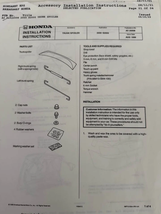 2000 Honda AP1 S2000 - Image 16 of 20