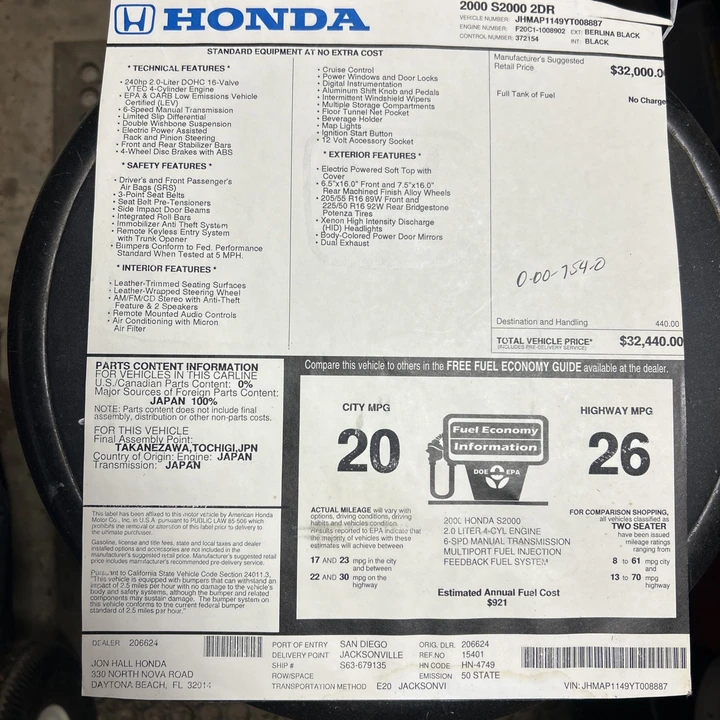 2000 Honda AP1 S2000 - Image 25 of 25