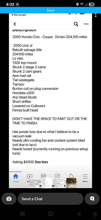 2000 Honda EM1 Civic Si - Image 11 of 12