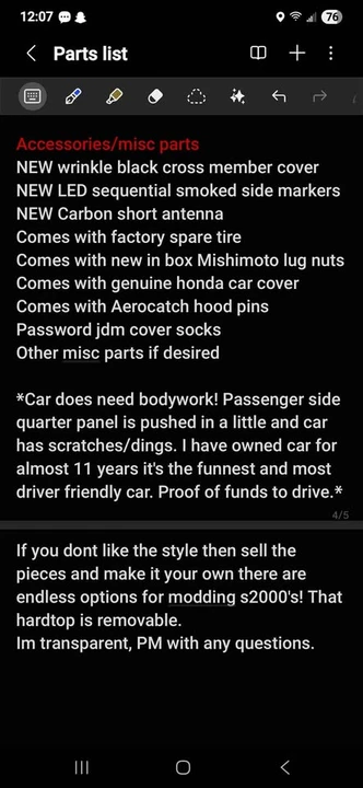 2000 Honda AP1 S2000 - Image 17 of 17