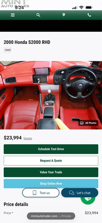 2000 Honda AP1 S2000 - Image 2 of 4