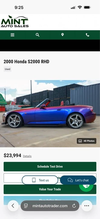 2000 Honda AP1 S2000 - Image 3 of 4