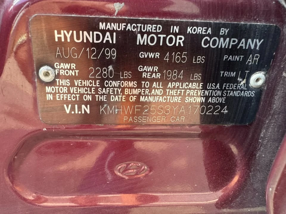 2000 Hyundai Sonata - Image 9 of 20