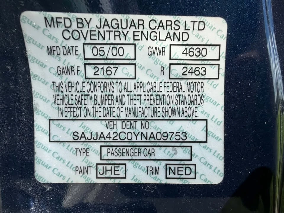 2000 Jaguar X100 XK8 - Image 13 of 15